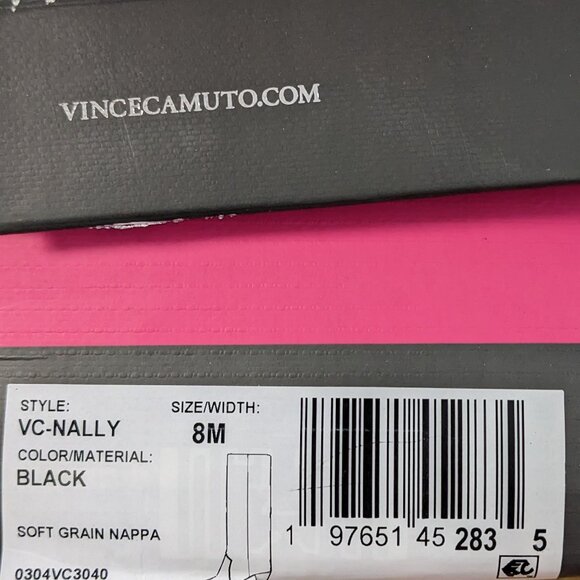 Vince Camuto Nally Knee High Boots, Black Leather, Women's 8 - Picture 7 of 7